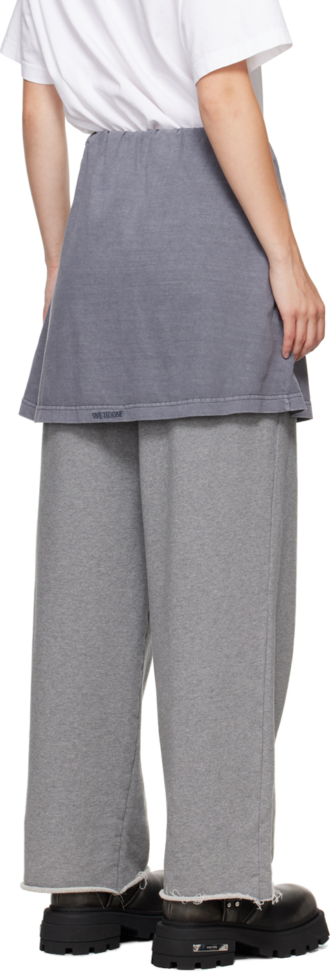 We11done Gray Layered Lounge Pants