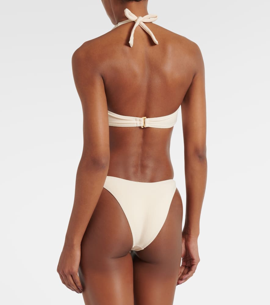 Halter Spiral cutout swimsuit