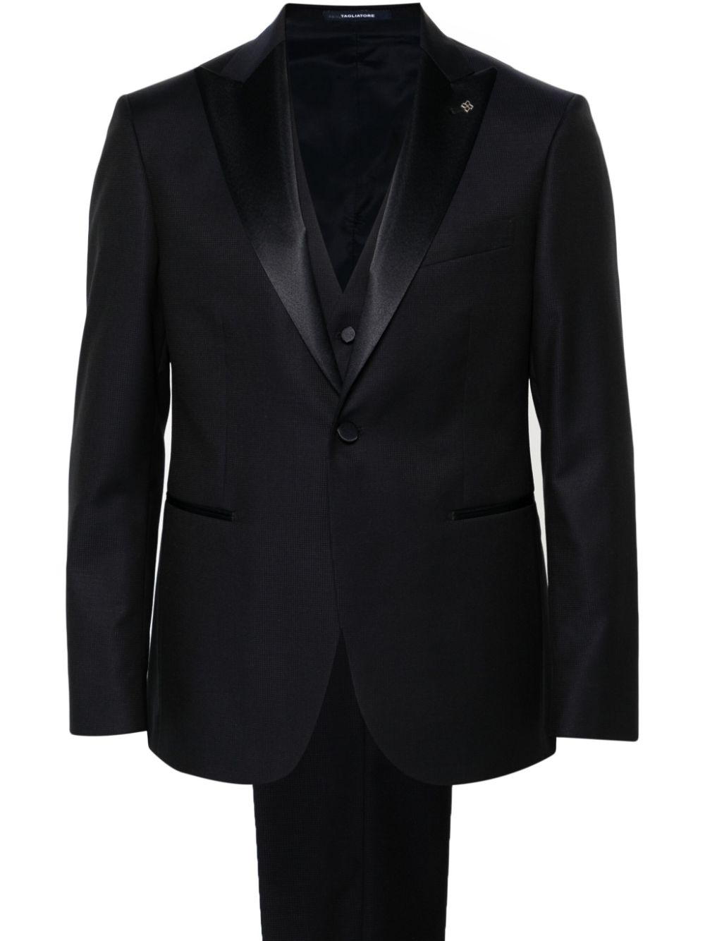 Three-piece single-breasted suit - Blue