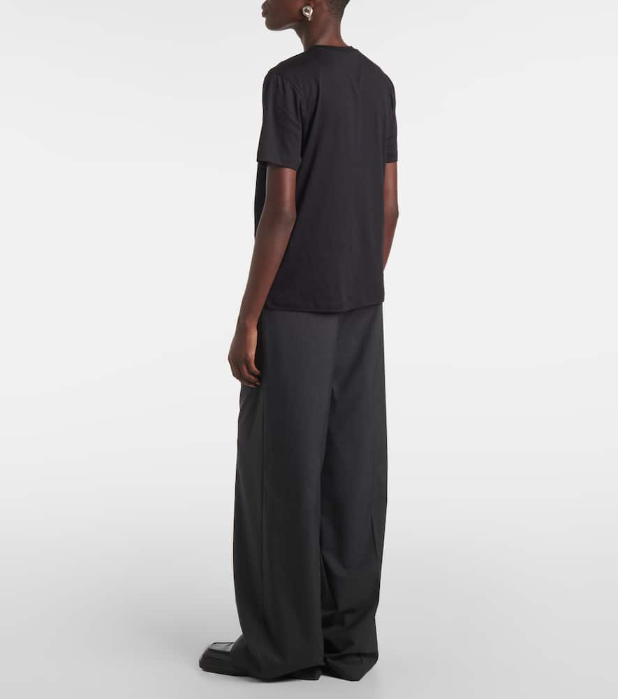 Cotton and silk T-shirt