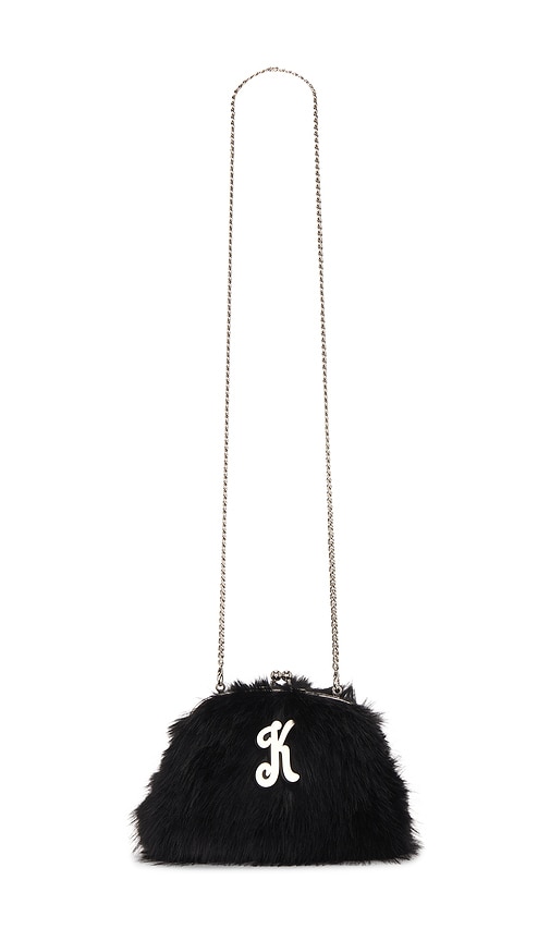 Kim Shui Ks Faux Fur Clutch in Black