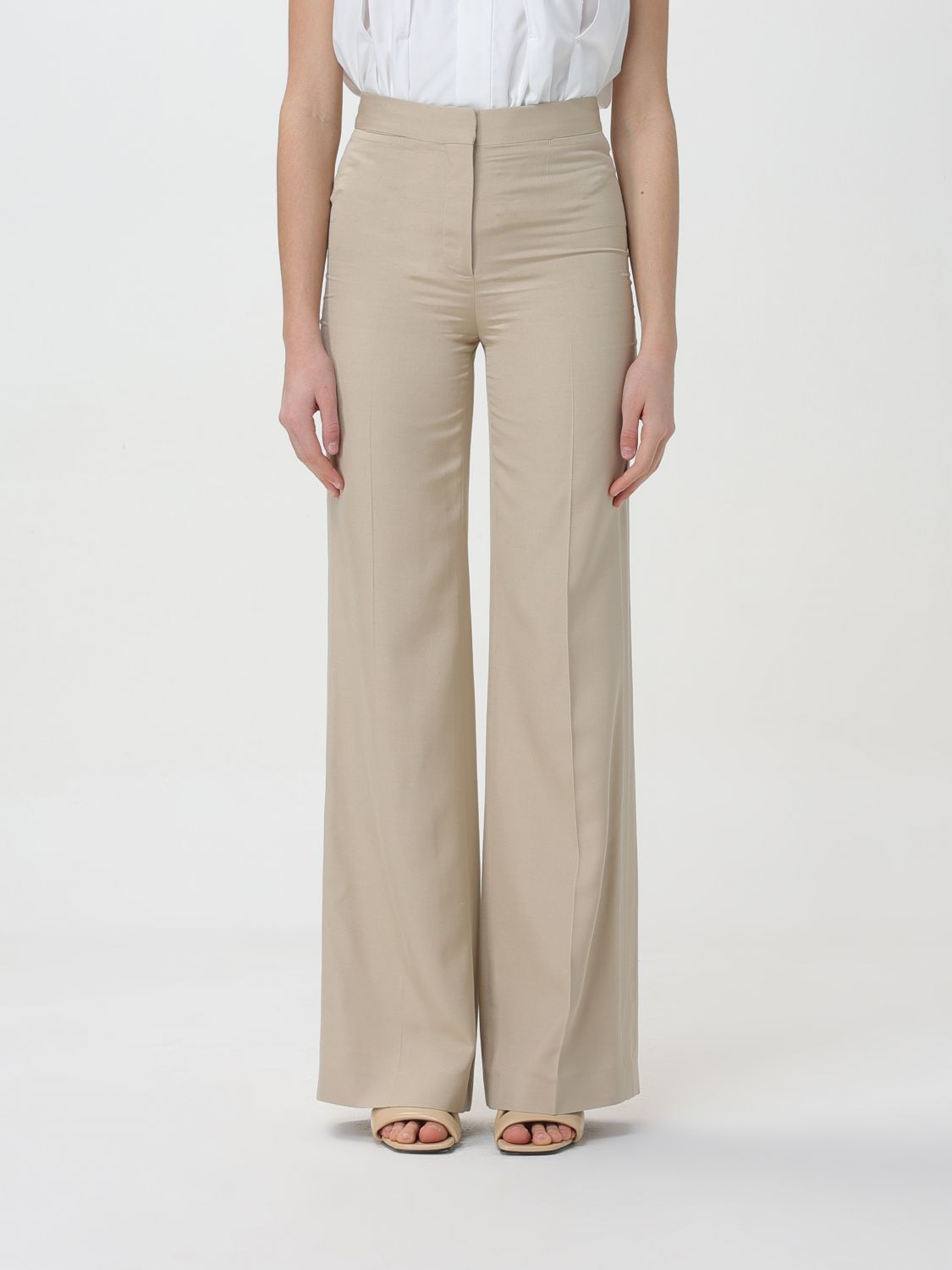 Pants Woman color Beige