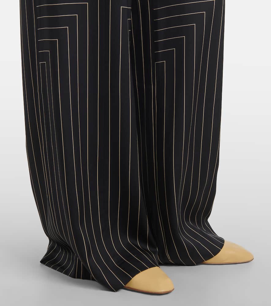 Hulin silk-blend wide-leg pants