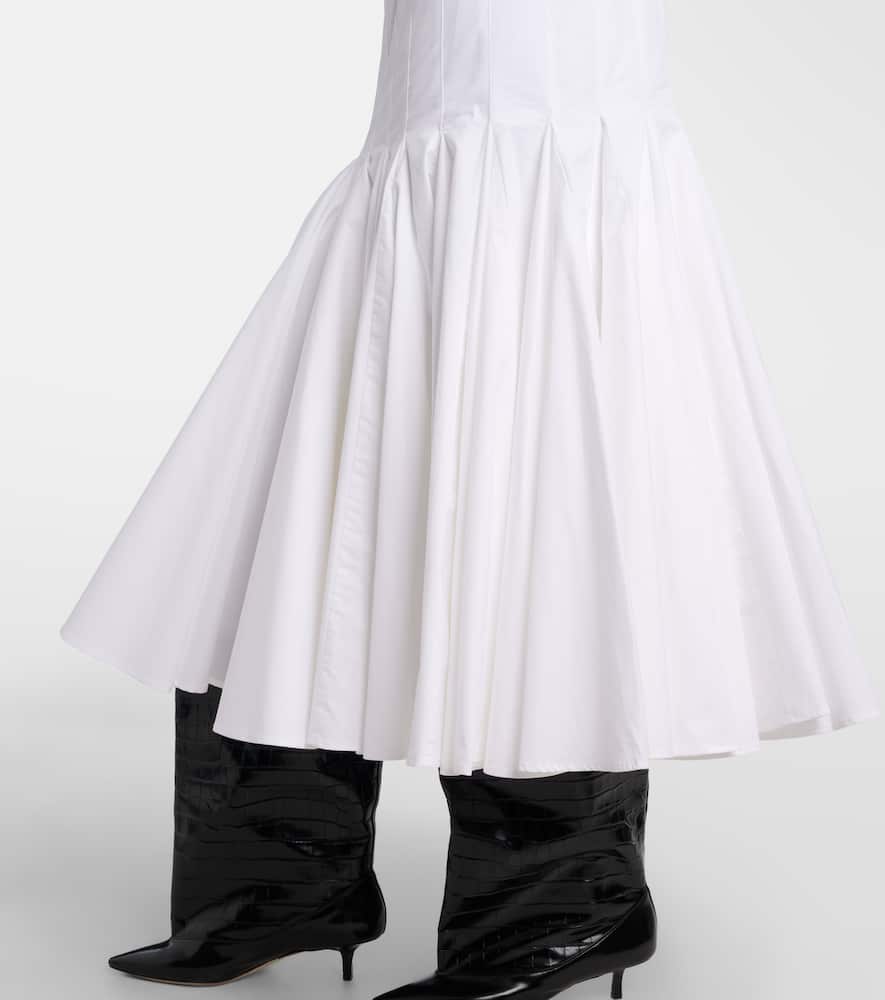 Cotton midi dress