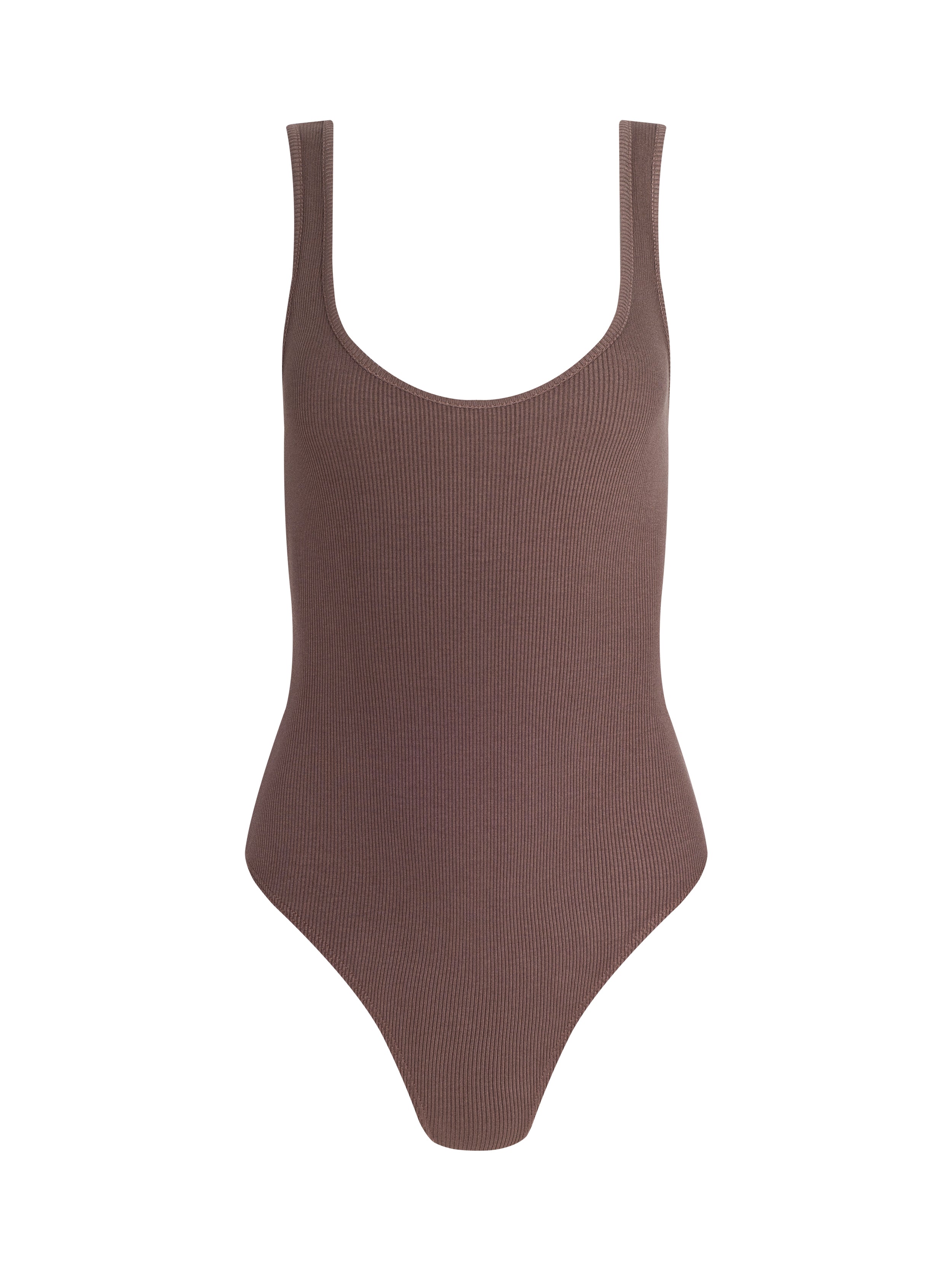 Nica Scoopneck Bodysuit In Light Mink