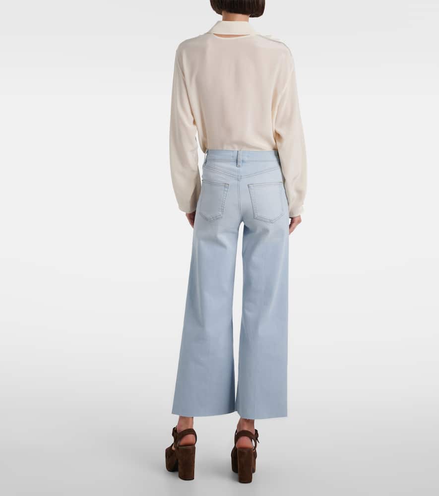Anchor high-rise wide-leg jeans
