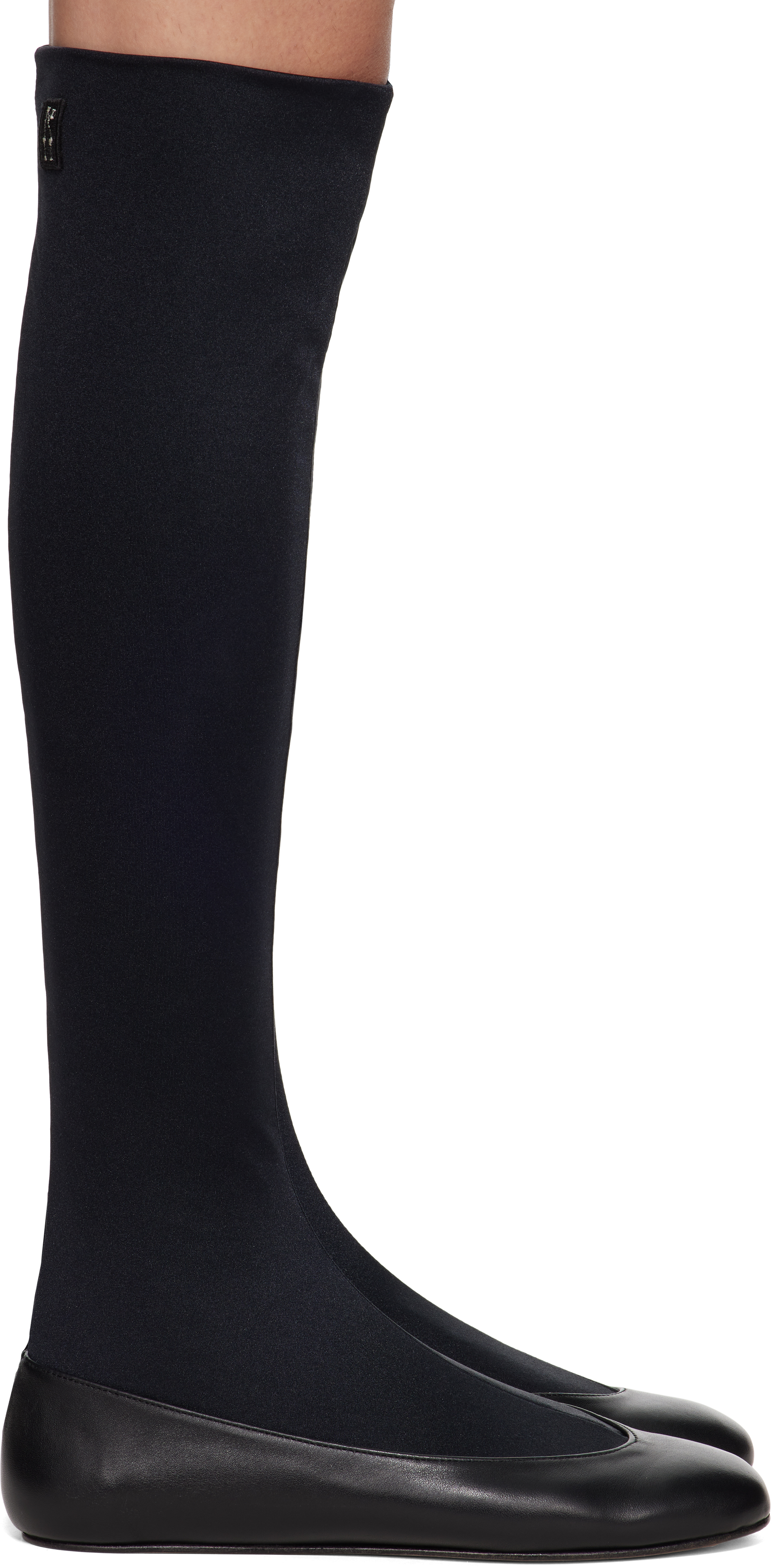 Kiko Kostadinov Black Proxima Long Black Ballerina Flats