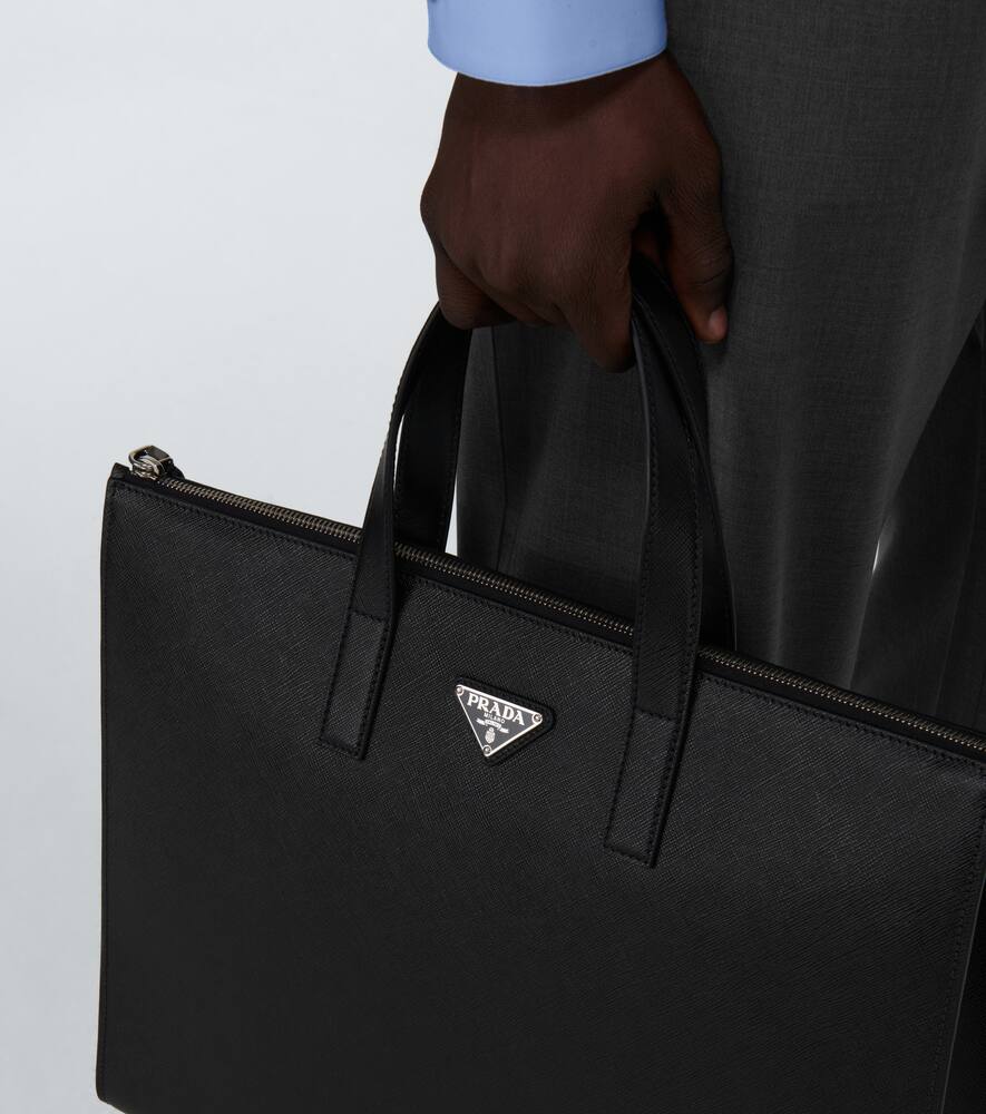 Saffiano leather tote bag