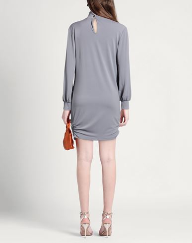 Woman Mini dress Light grey Size 8 Polyester, Elastane