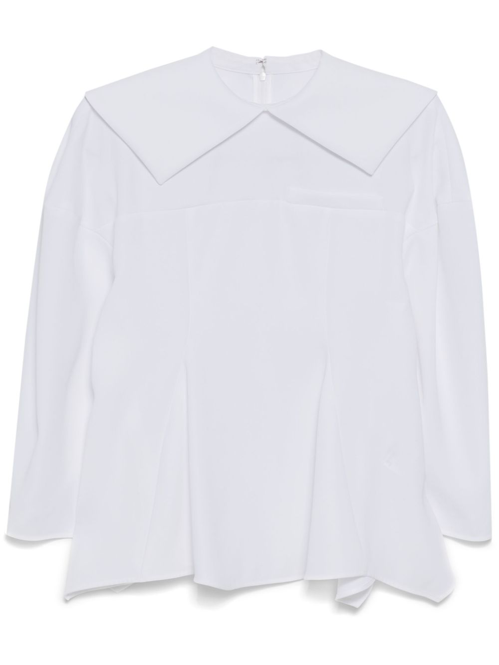 Sewing detail blouse - White