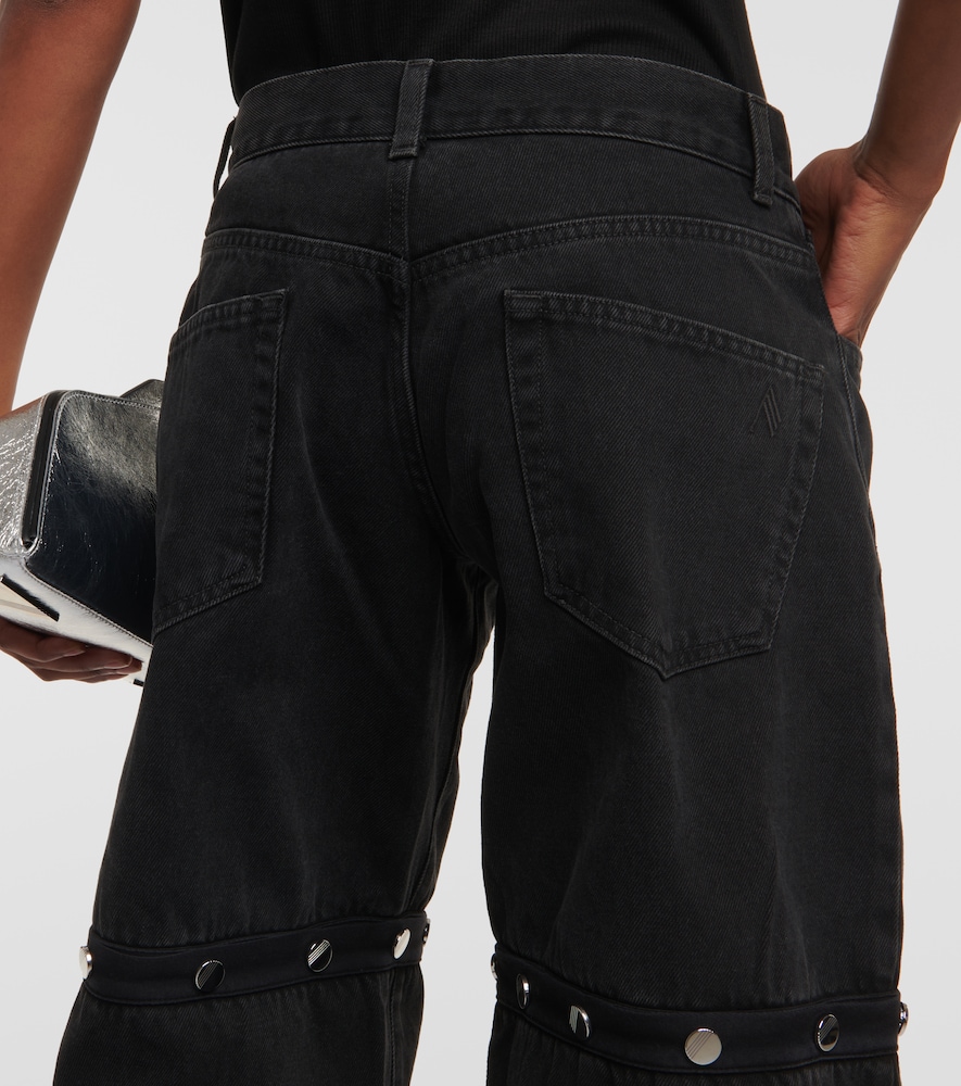 Deconstructed low-rise jeans