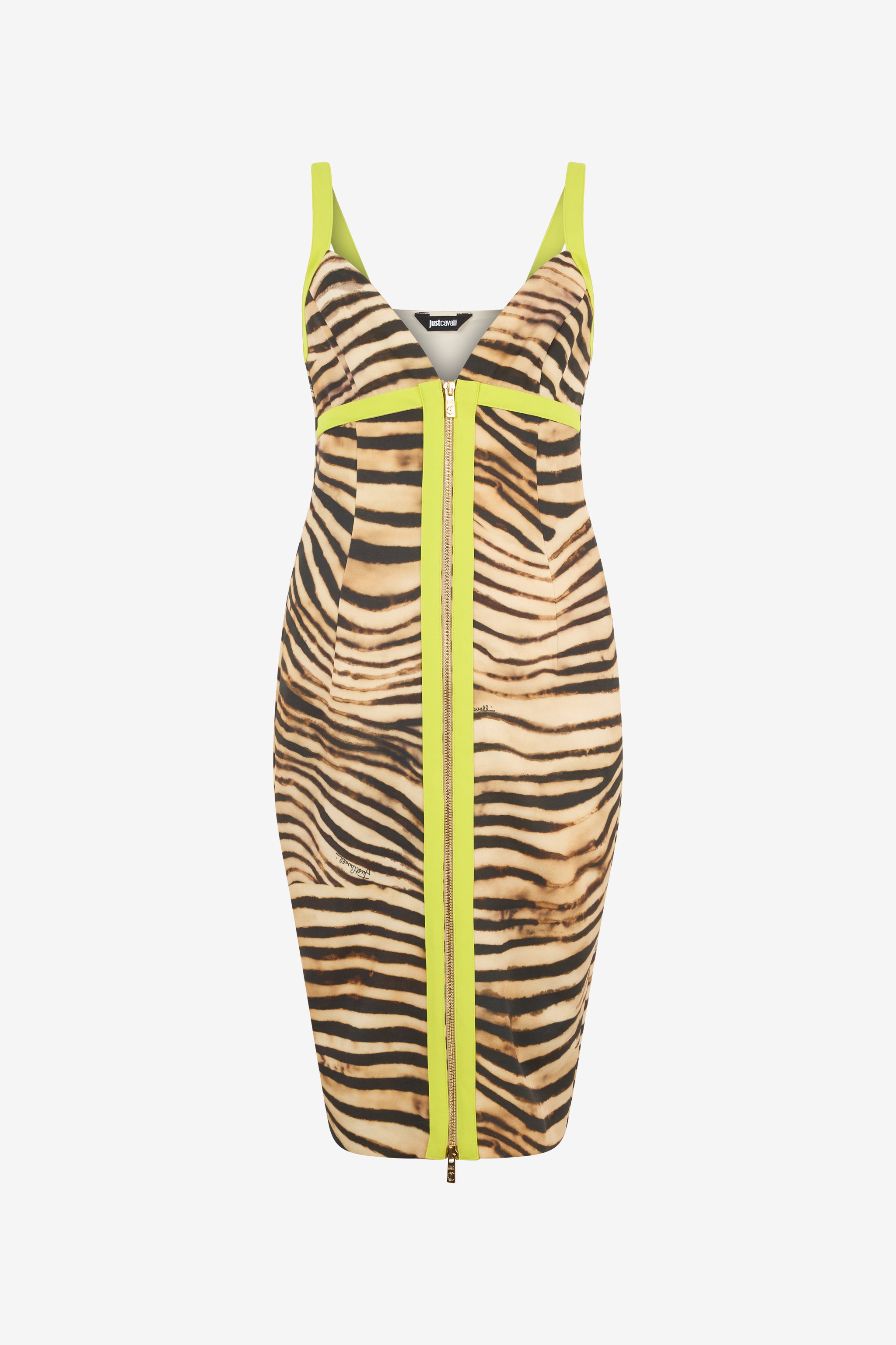 Short Dress With Tiger Skin Print