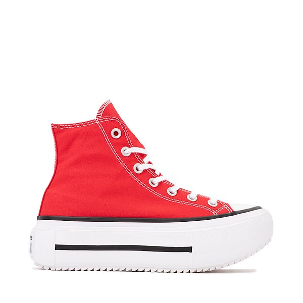 Converse Chuck Taylor All Star Lift Double Stack High-Top Sneaker - Red and White