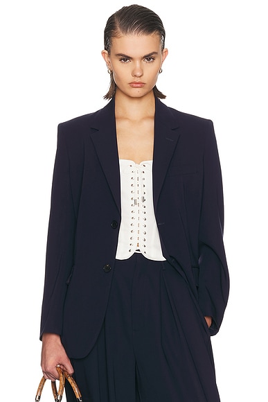 Ralph Lauren Collection Marcy Blazer in Icon Navy - Navy. 0 also