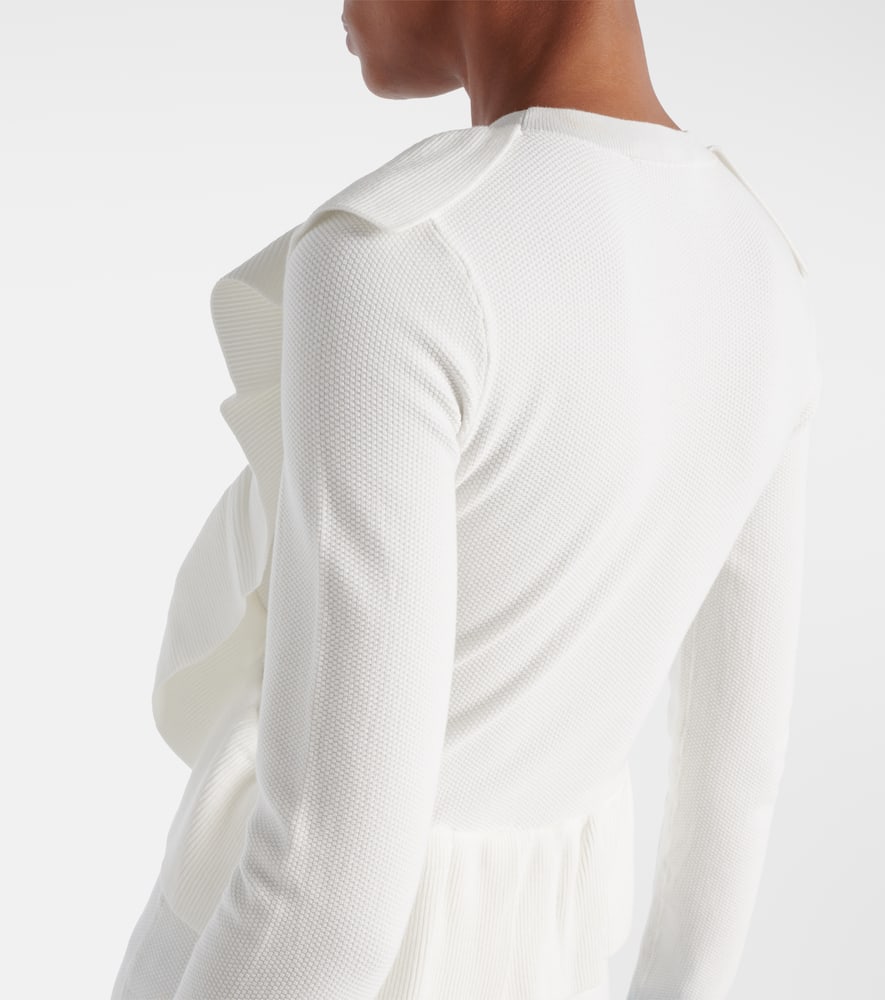 Agenzia knitted ruffled top