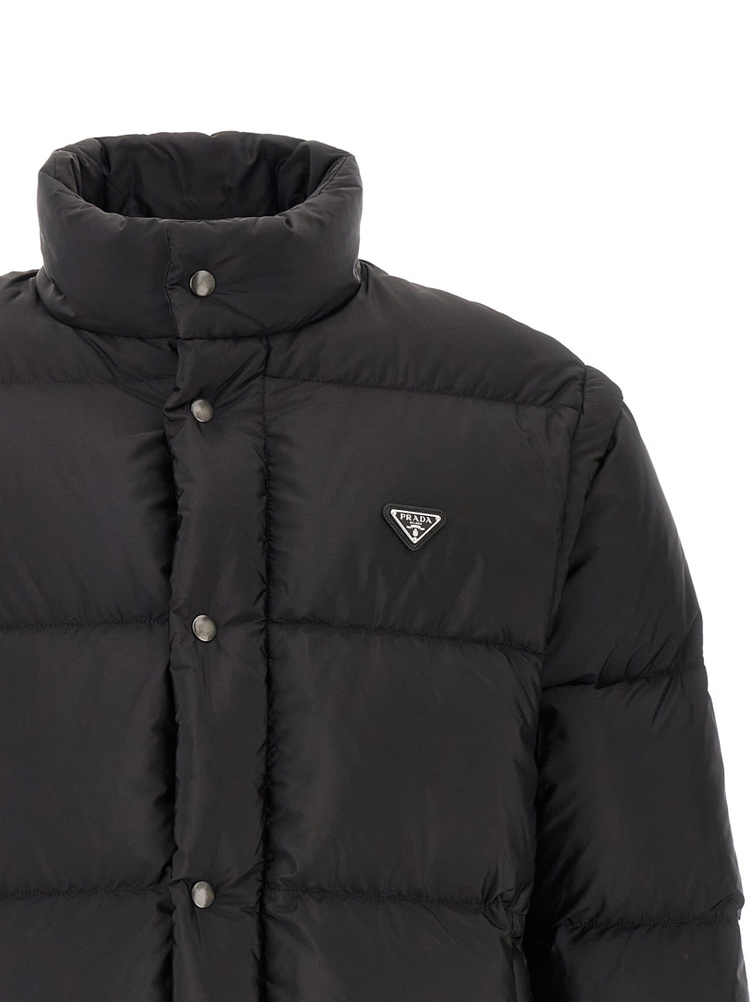 Prada - padded jacket high collar elasticated cuff