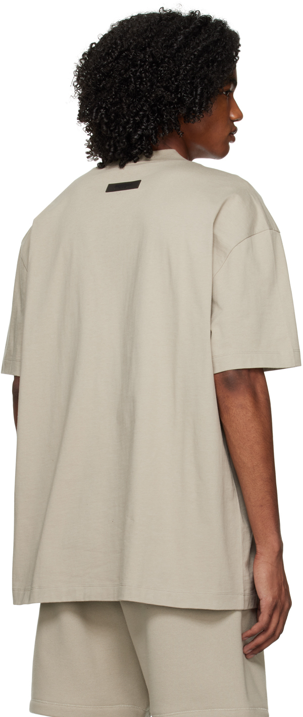 에센셜 남성 그레이 크루넥 티셔츠 231161M213000