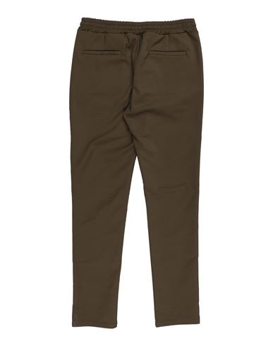 Kid Boy Pants Dark green Size 18 Cotton, Nylon, Elastane