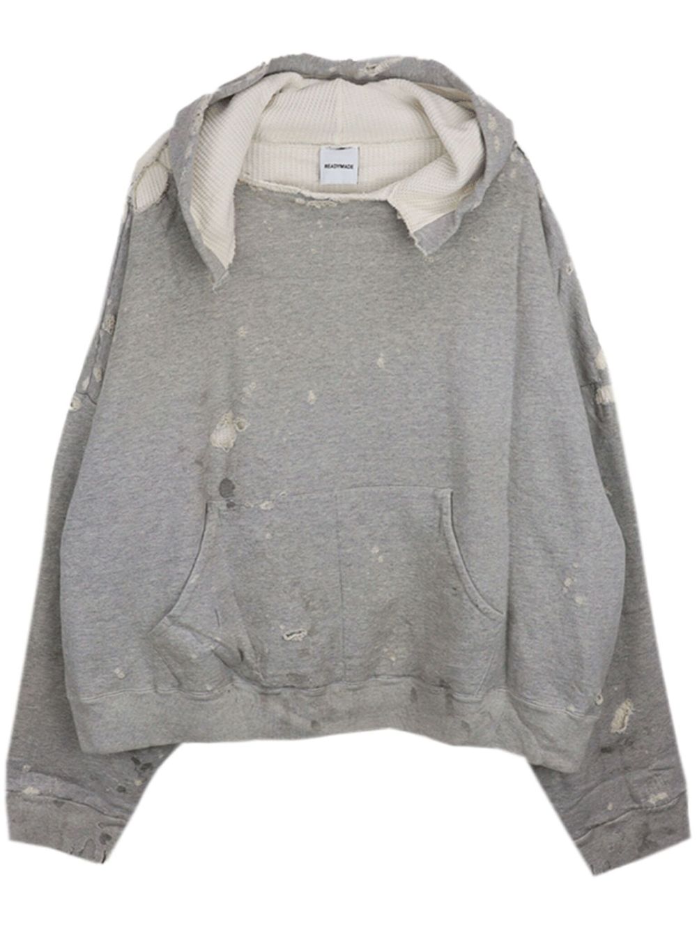 Distressed hoodie - Grey