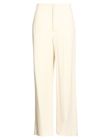 Woman Pants Ivory Size 8 Viscose, Wool