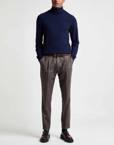 Man Turtleneck Navy Size 3XL Viscose, Wool, Polyamide, Cashmere