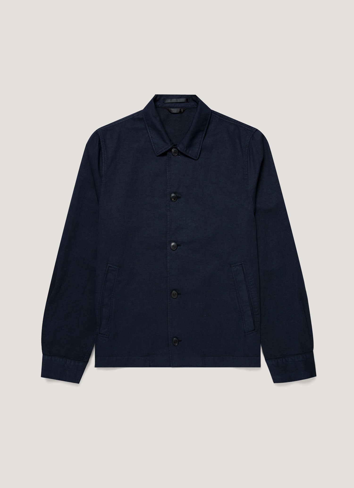 Men's Cotton Linen Jacket in Navy XL