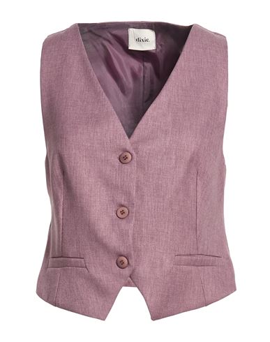 Woman Tailored Vest Mauve Size M Polyester