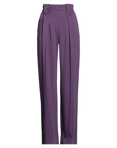Woman Pants Purple Size 4 Viscose, Elastane