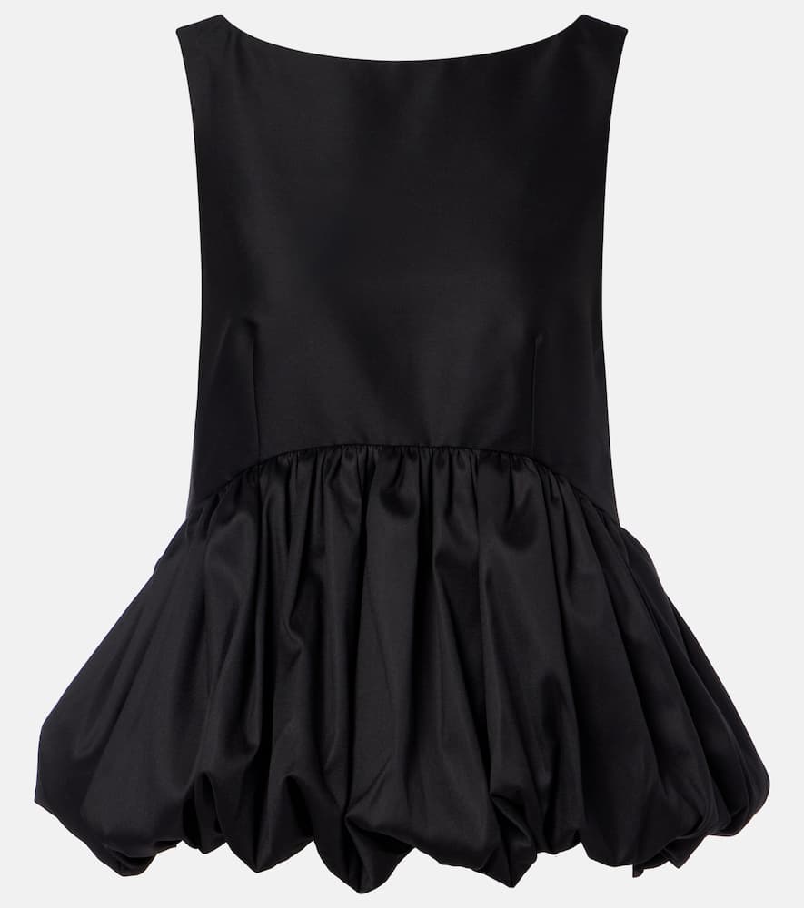 Róhe Peplum wool and silk top
