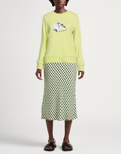 Woman Sweatshirt Lime green Size XS Organic cotton