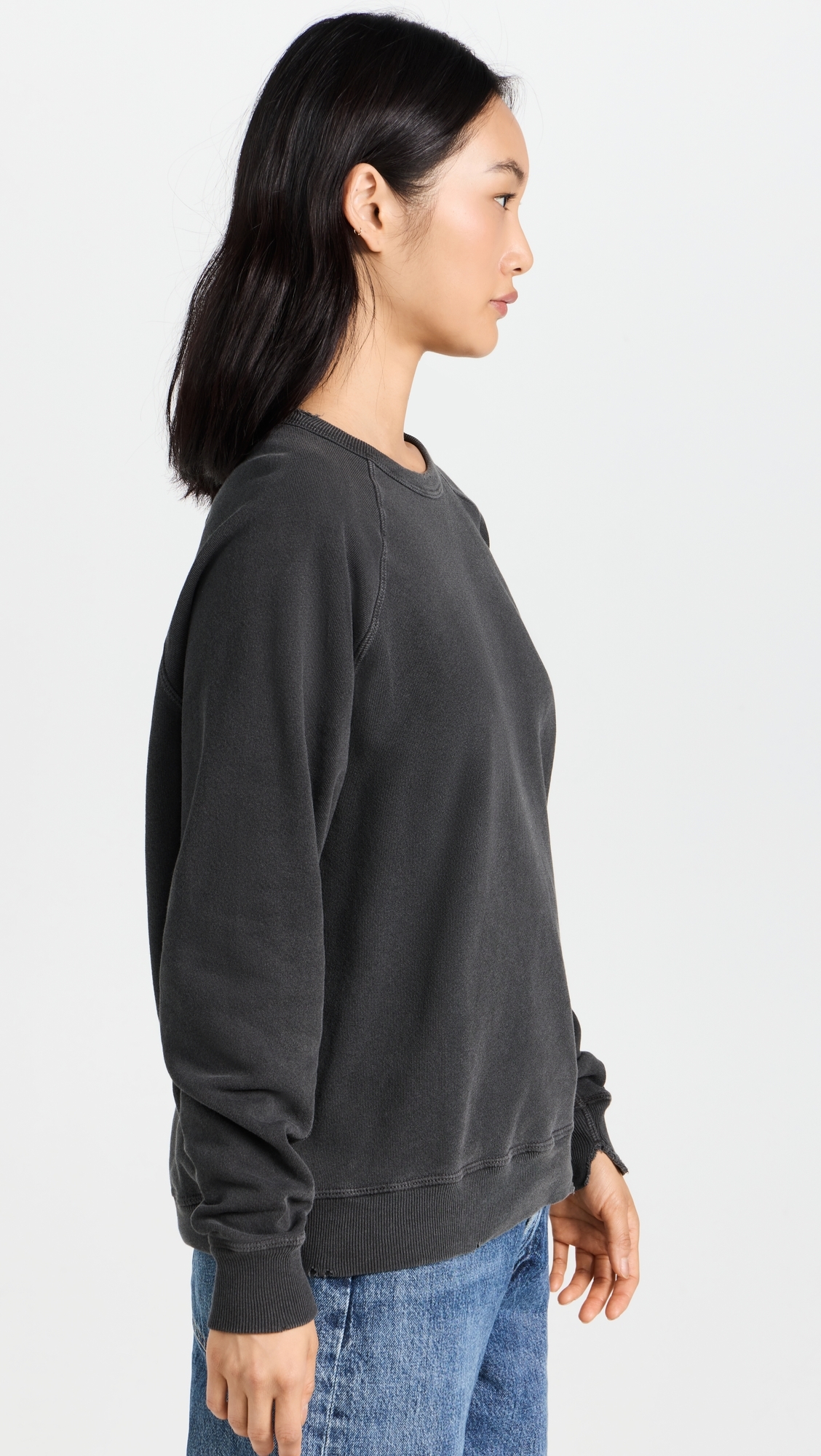The College Sweatshirt Washed Black