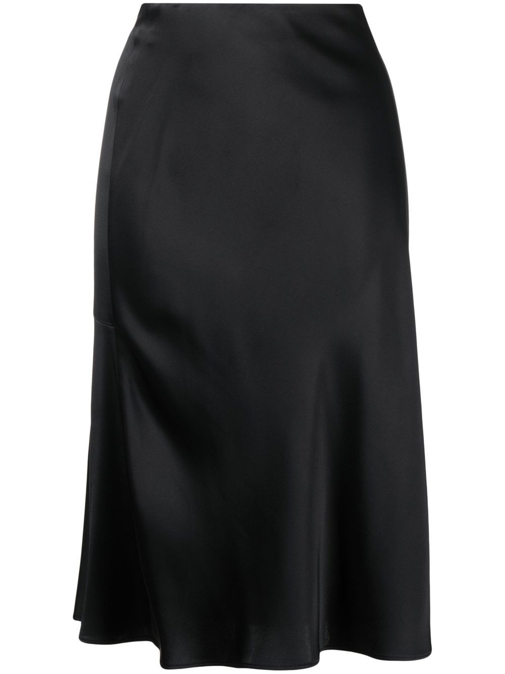 Draped midi skirt - Black