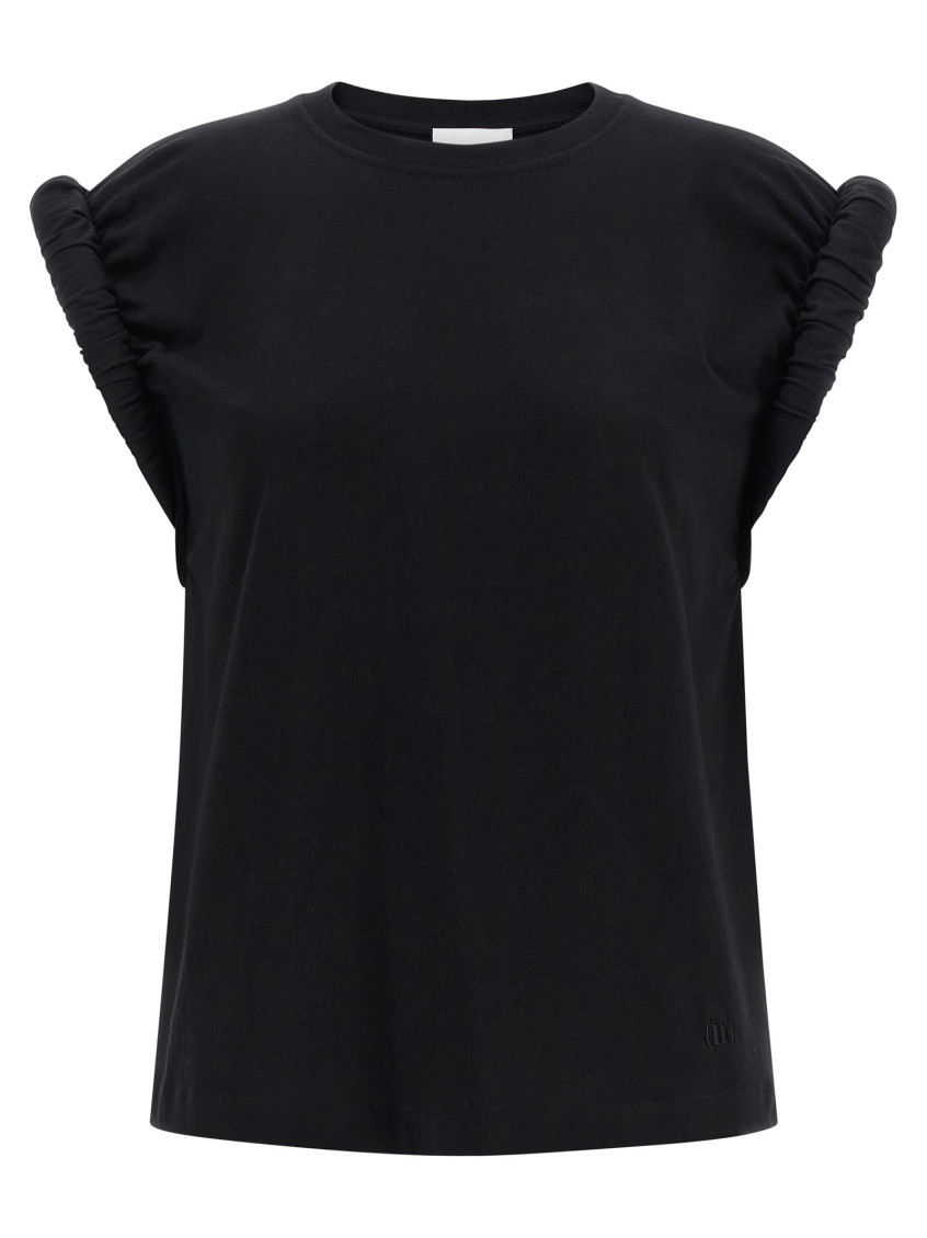 () Curled Sleeve T-shirt