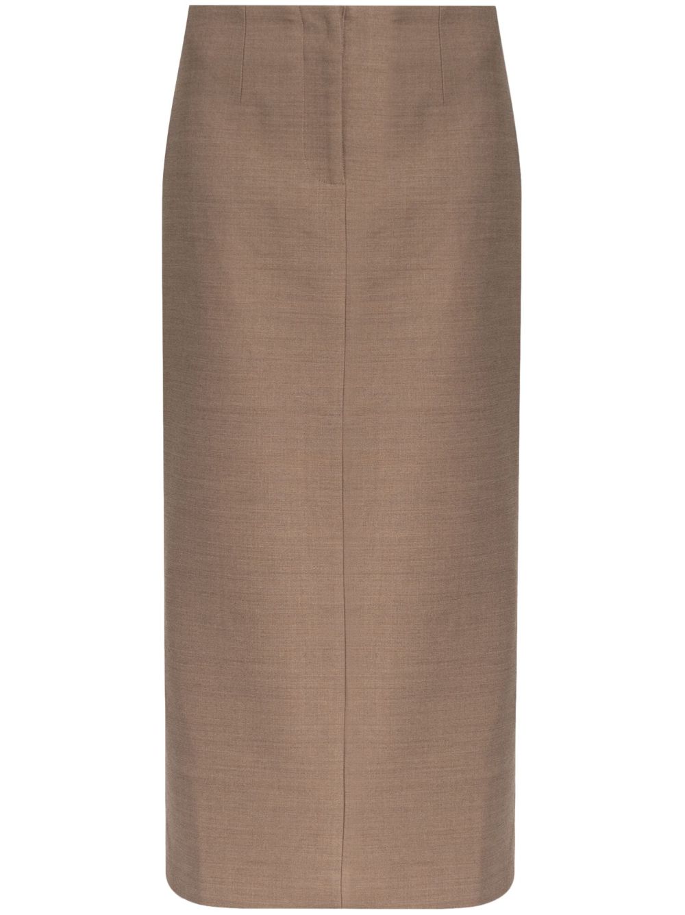 Script maxi skirt - Brown