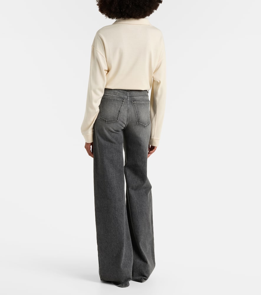Dane high-rise wide-leg jeans