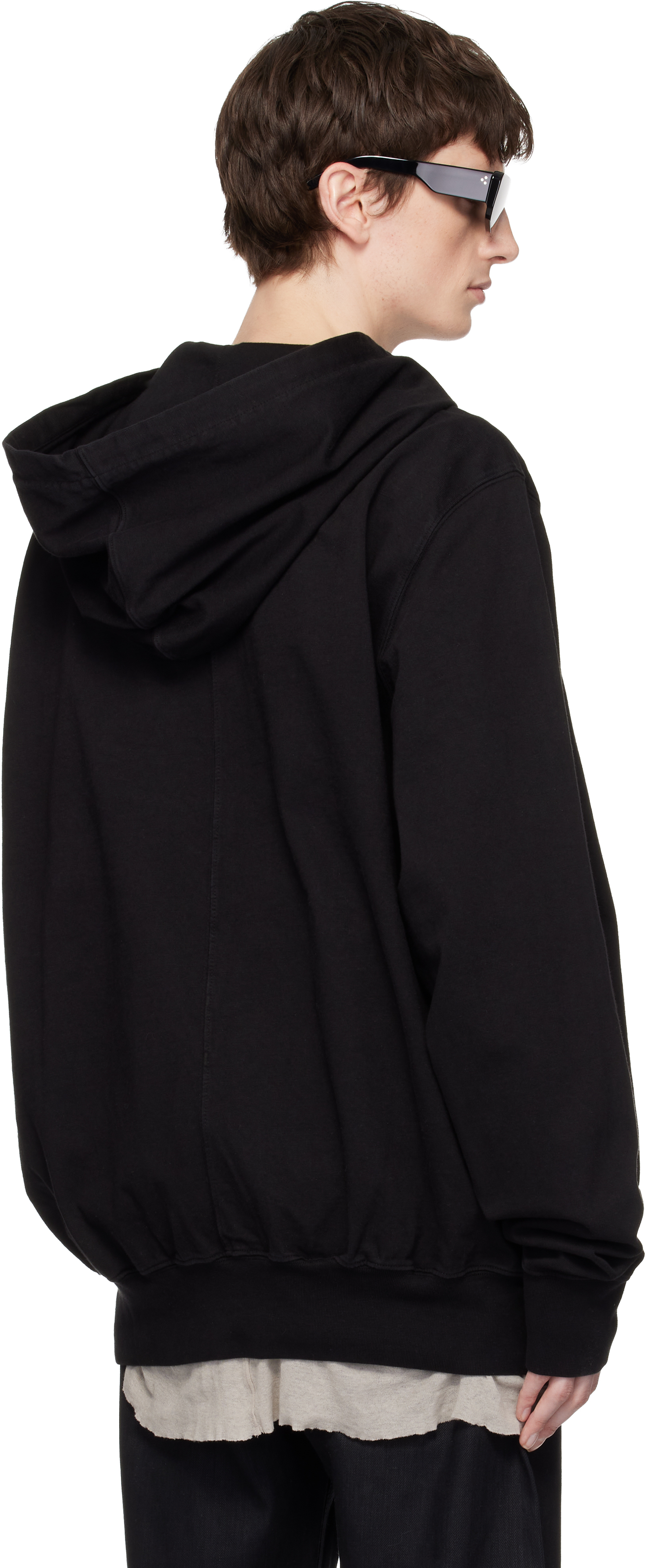 Black Temple Oversized Hoodie