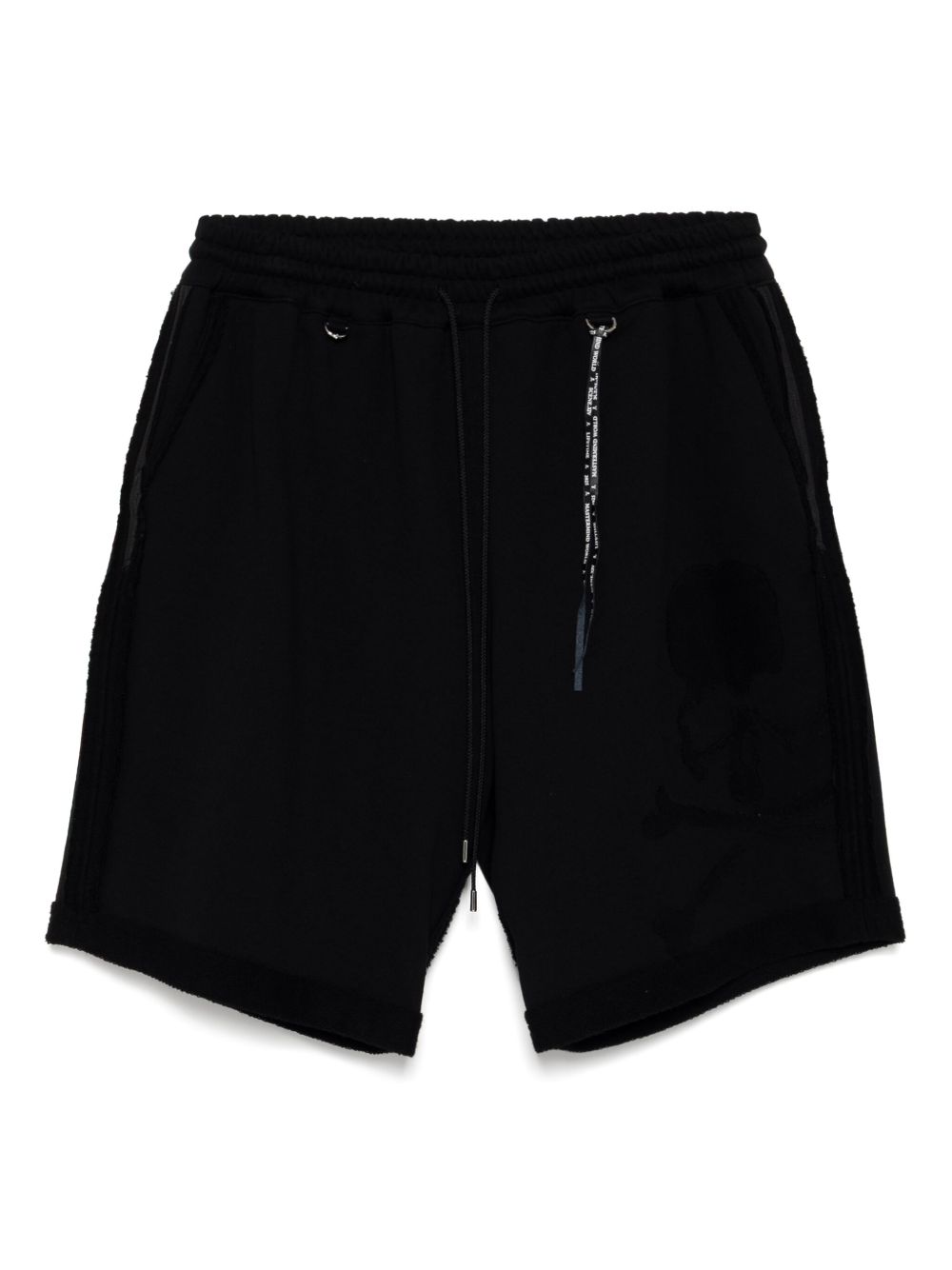 Mastermind World cut-off track shorts - Black