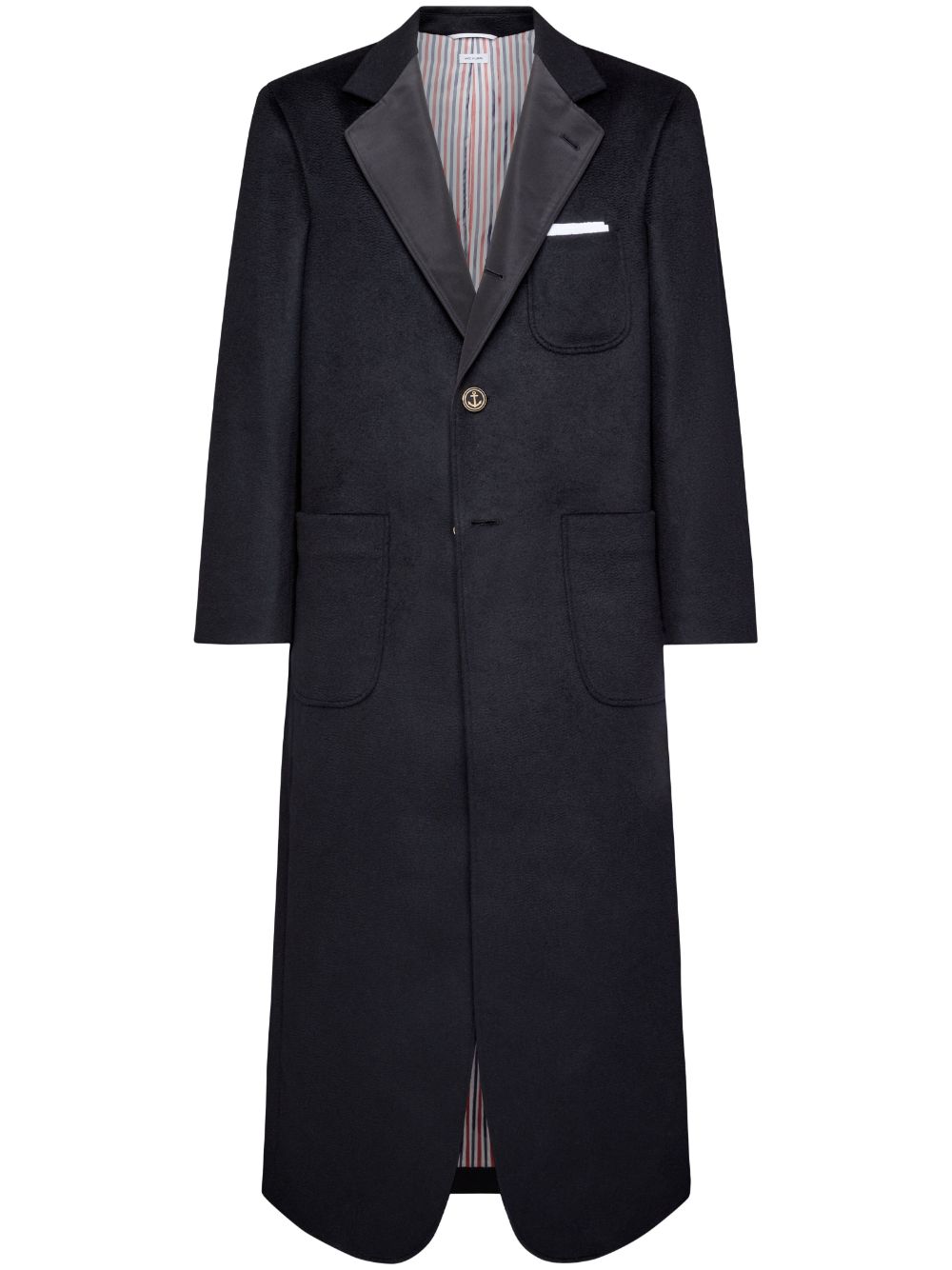 Notched-collar coat - Black