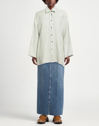 Woman Shirt Sage green Size 2 Linen