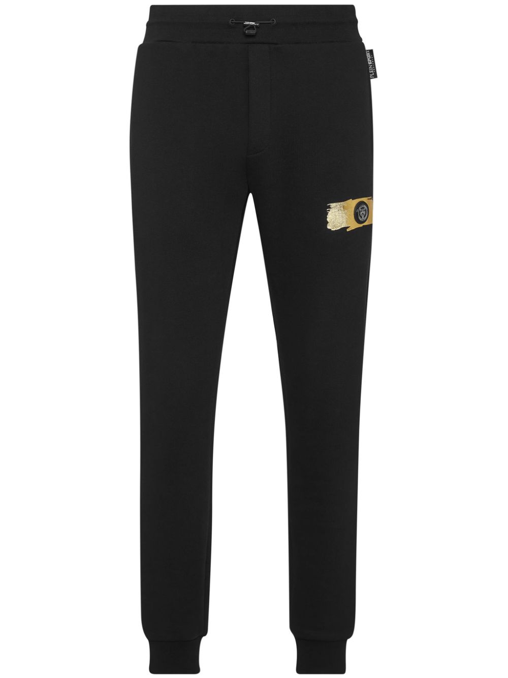 Tapered cotton-blend track pants - White