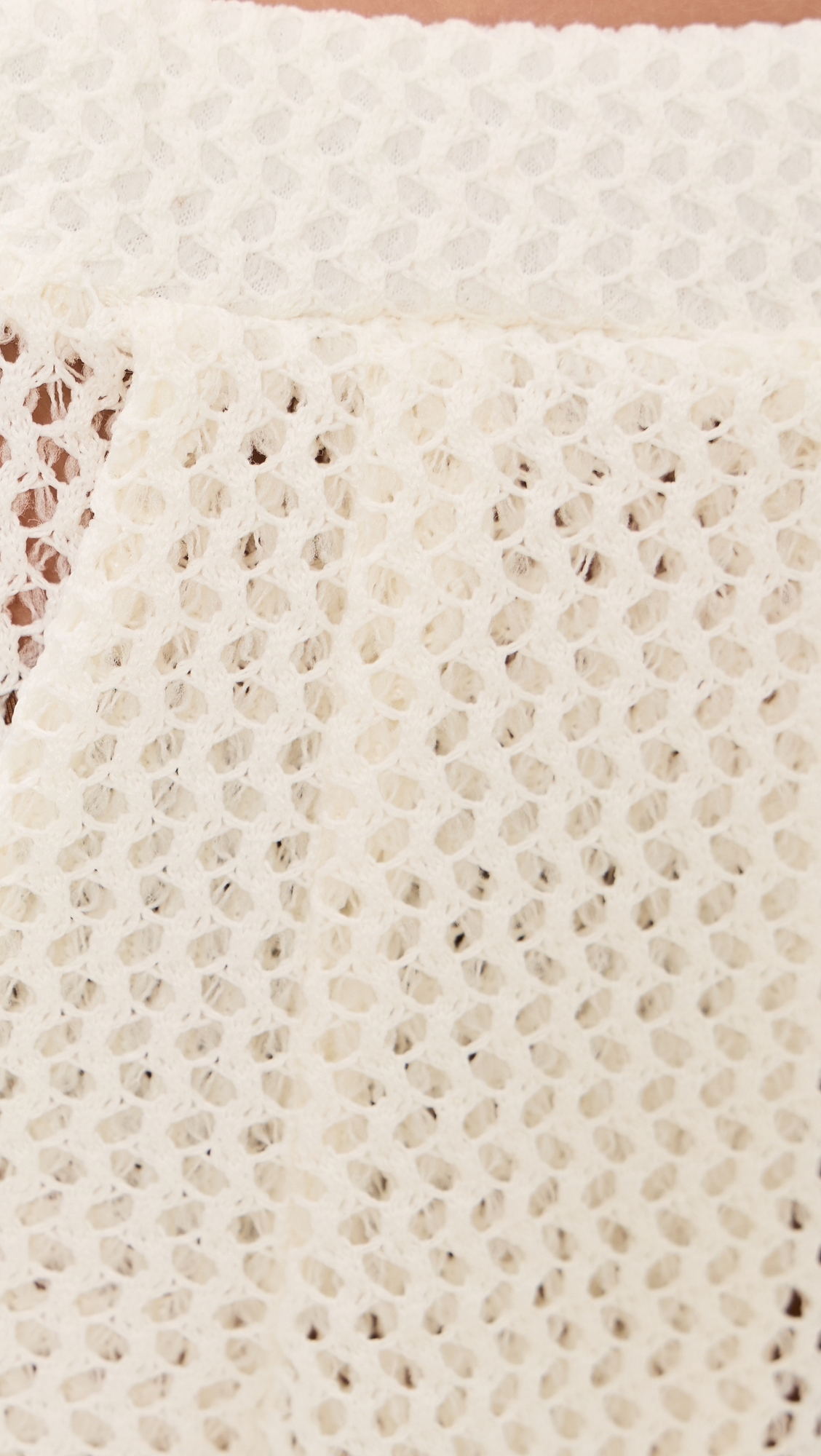 Fishnet Lounge Shorts Ivory
