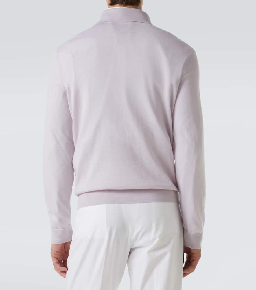 Cashmere polo sweater