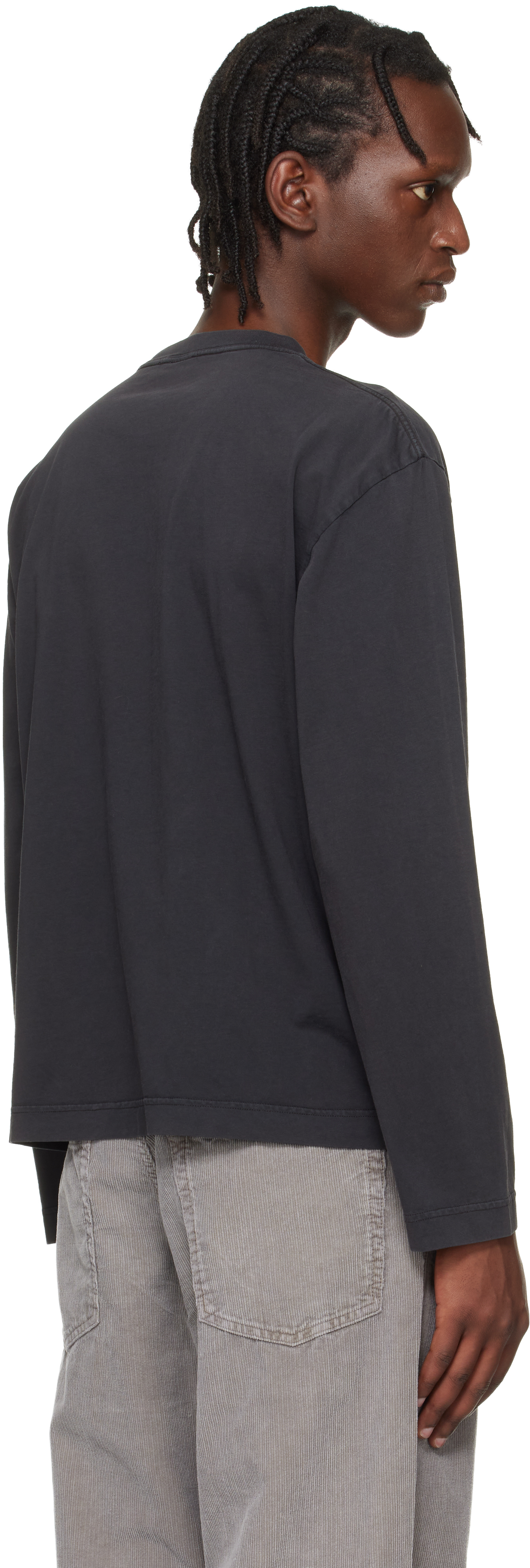 Black Relaxed Longsleeve T-shirt
