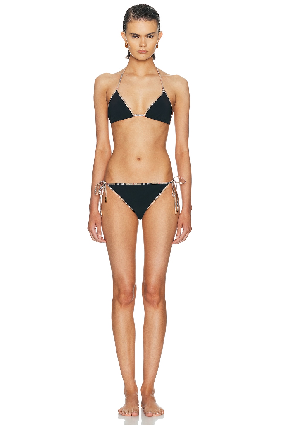Burberry Check Triangle Bikini Set