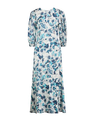 Woman Midi dress White Size 10 Silk, Cotton