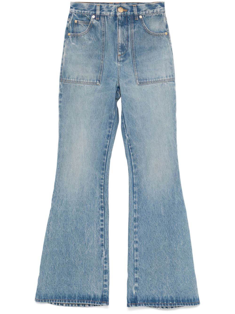 High-rise flared jeans - Blue