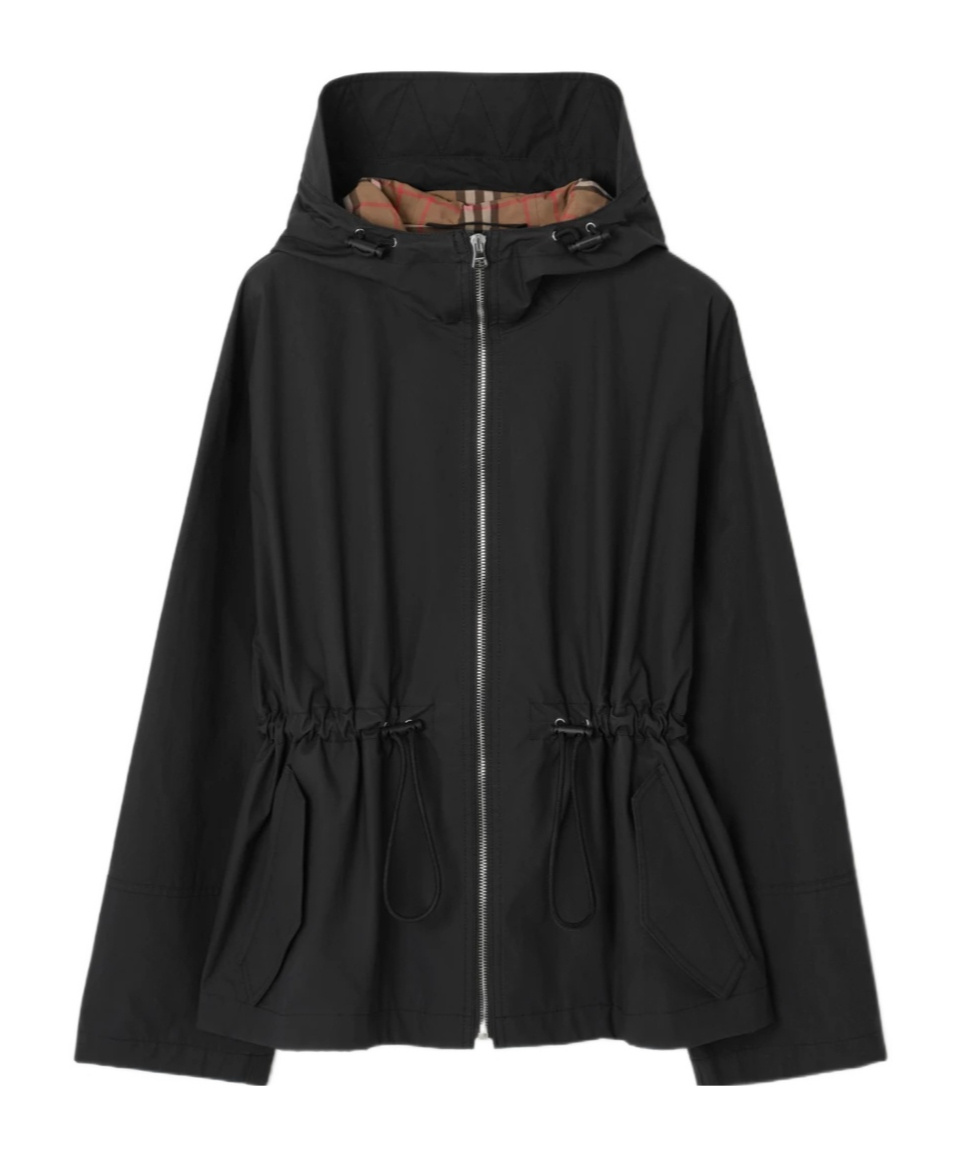 Cotton Blend Hooded Jacket