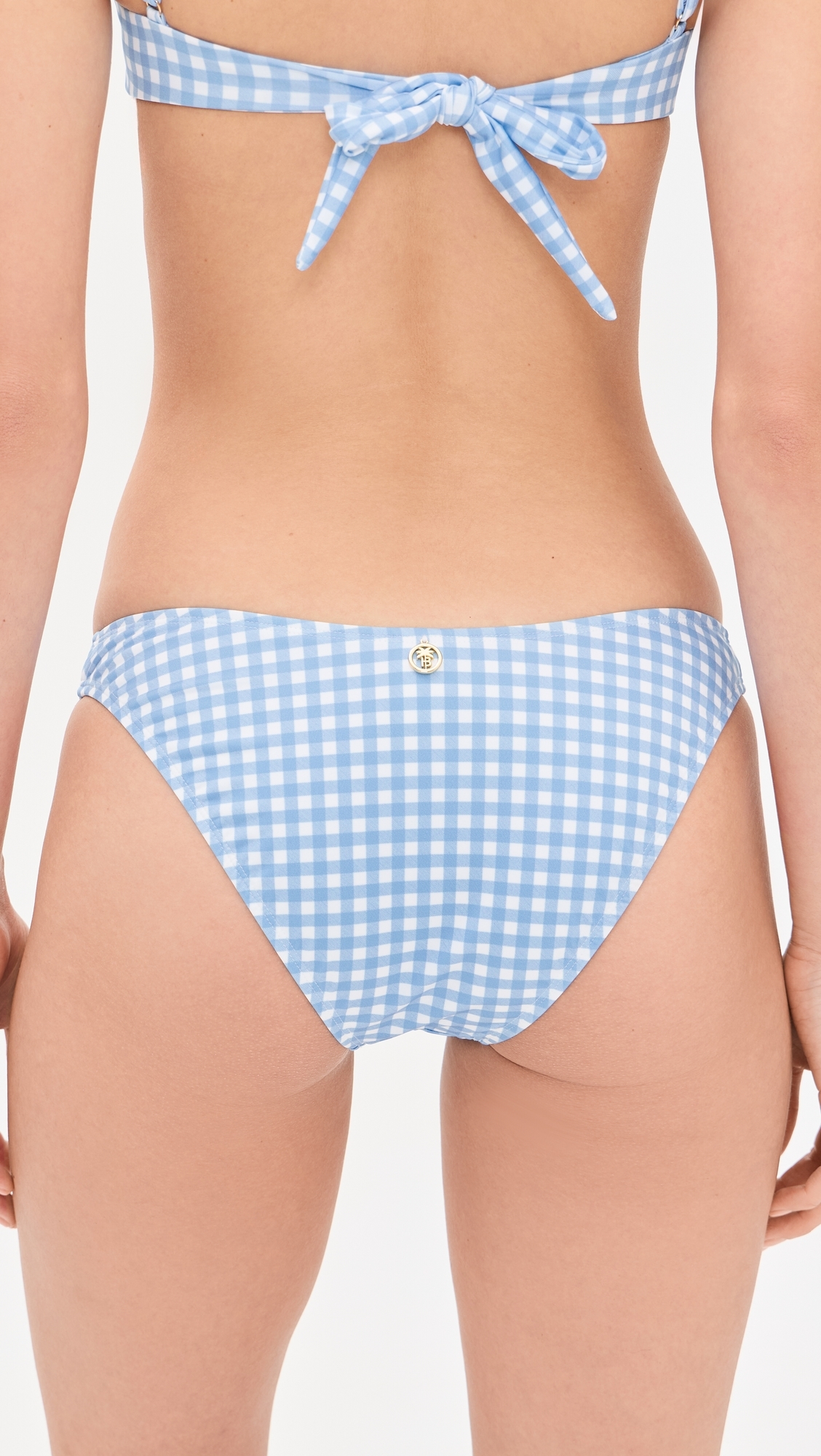 Jussy Bikini Bottoms Light Blue Gingham