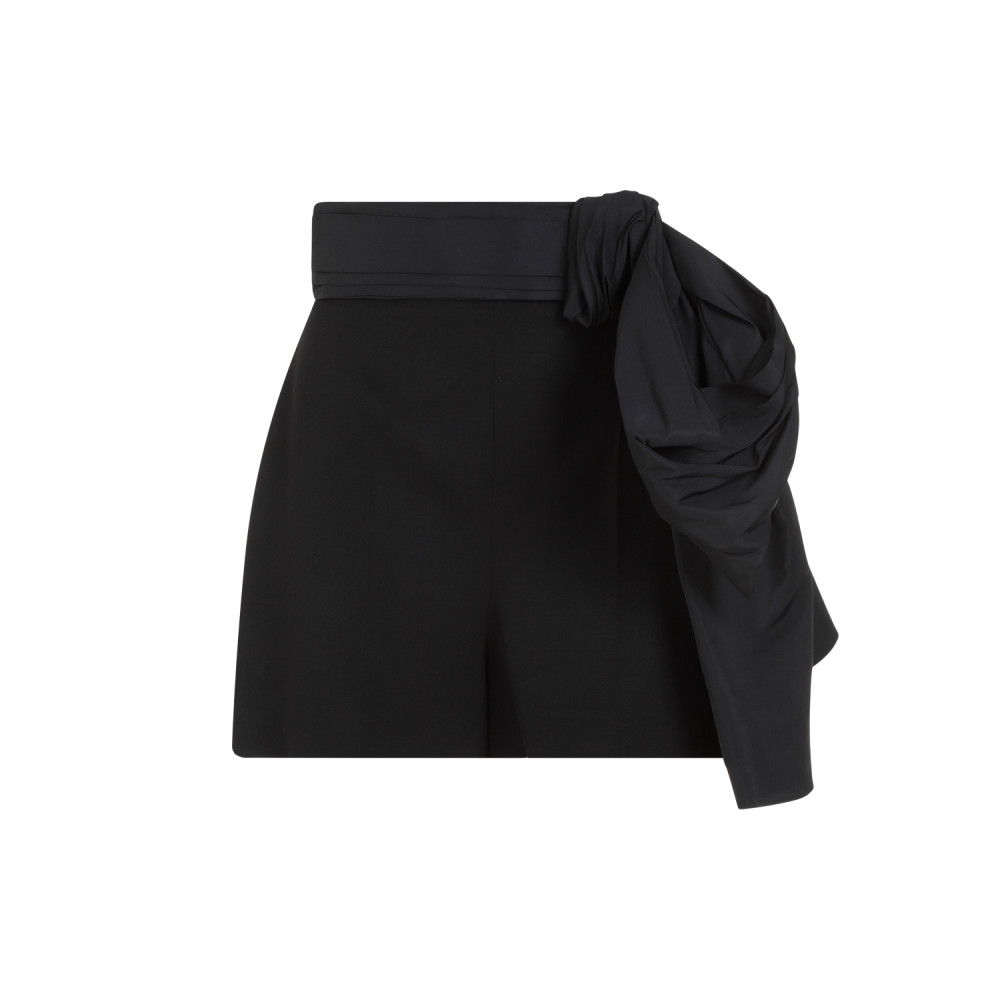 Black Cupro Shorts