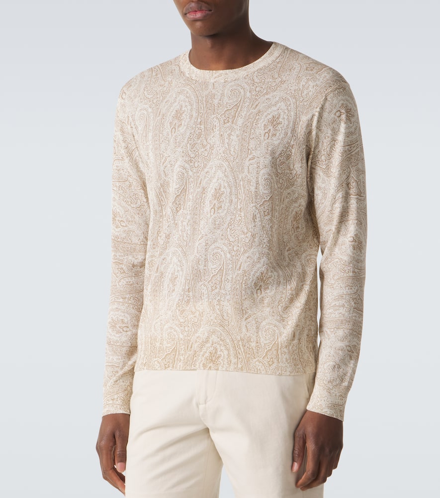 Cotton and silk sweater